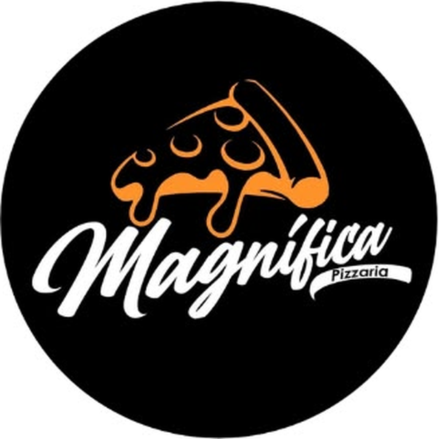 Logotipo da Magnífica Pizzaria, cliente da Assessoria Univision