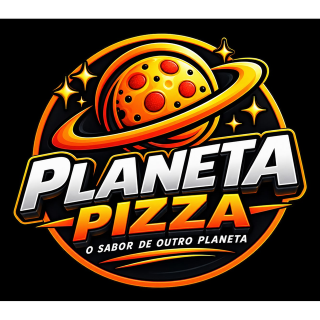 Logotipo da Planeta Pizza, cliente da Assessoria Univision
